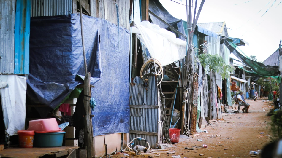 Housing in urban area of Phnom Penh