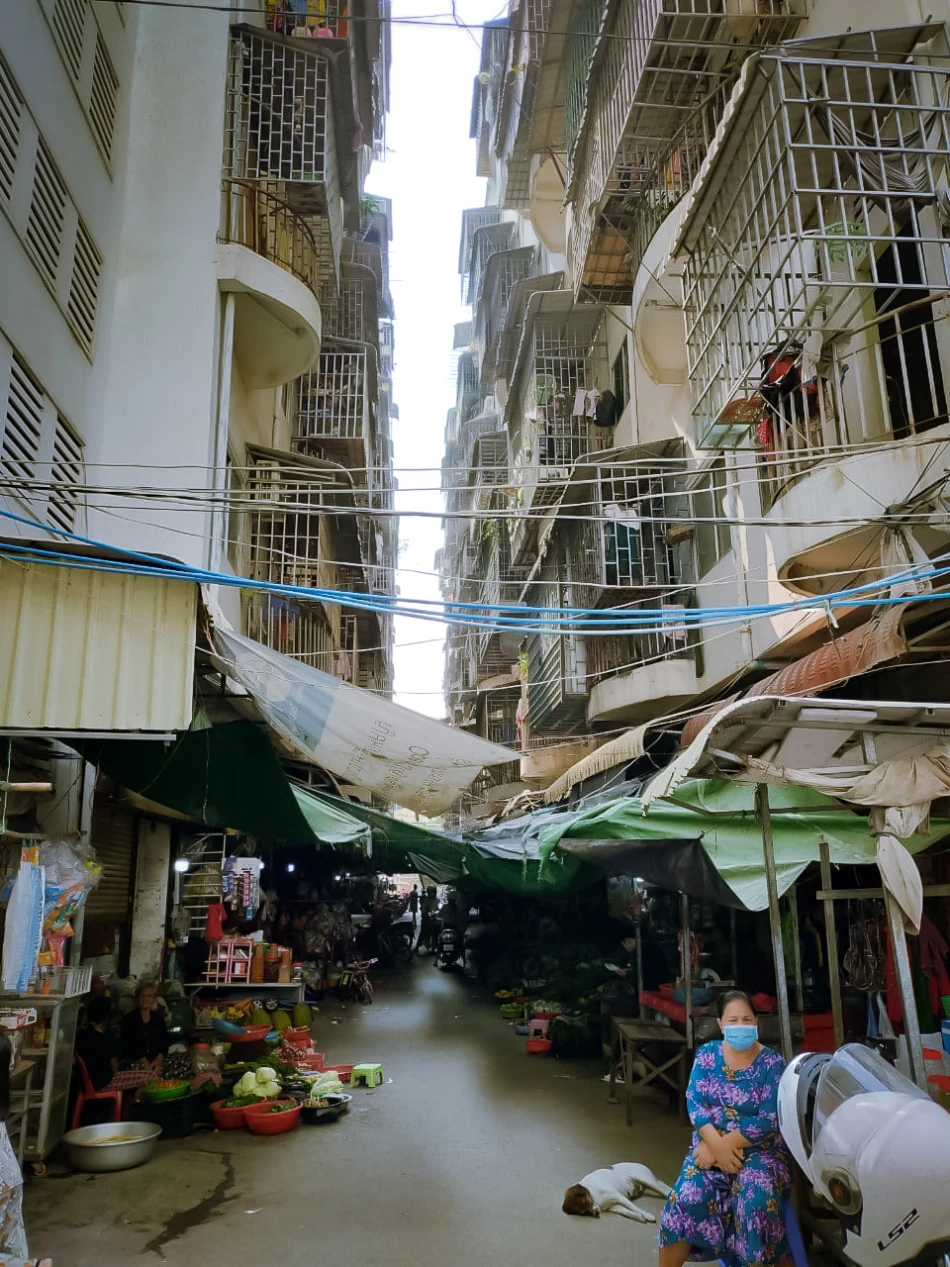 Housing in urban area of Phnom Penh
