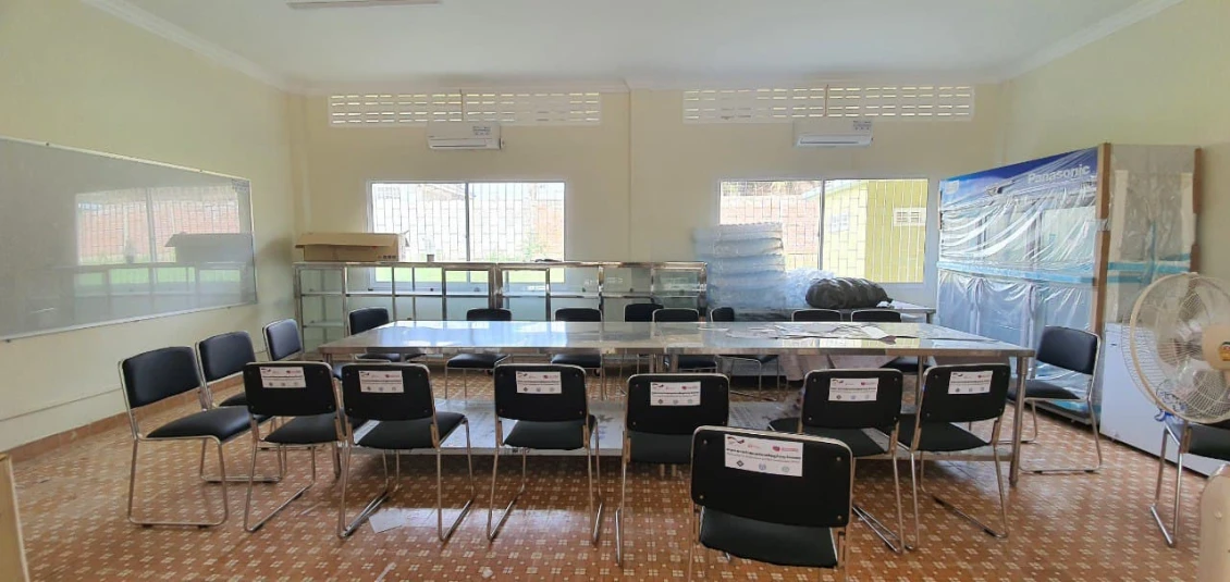 New processing building after renovation and new facilities supported by the project