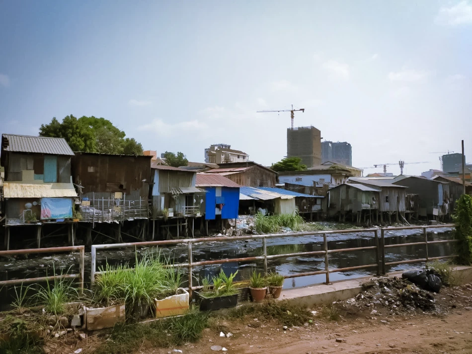 Housing in urban area of Phnom Penh