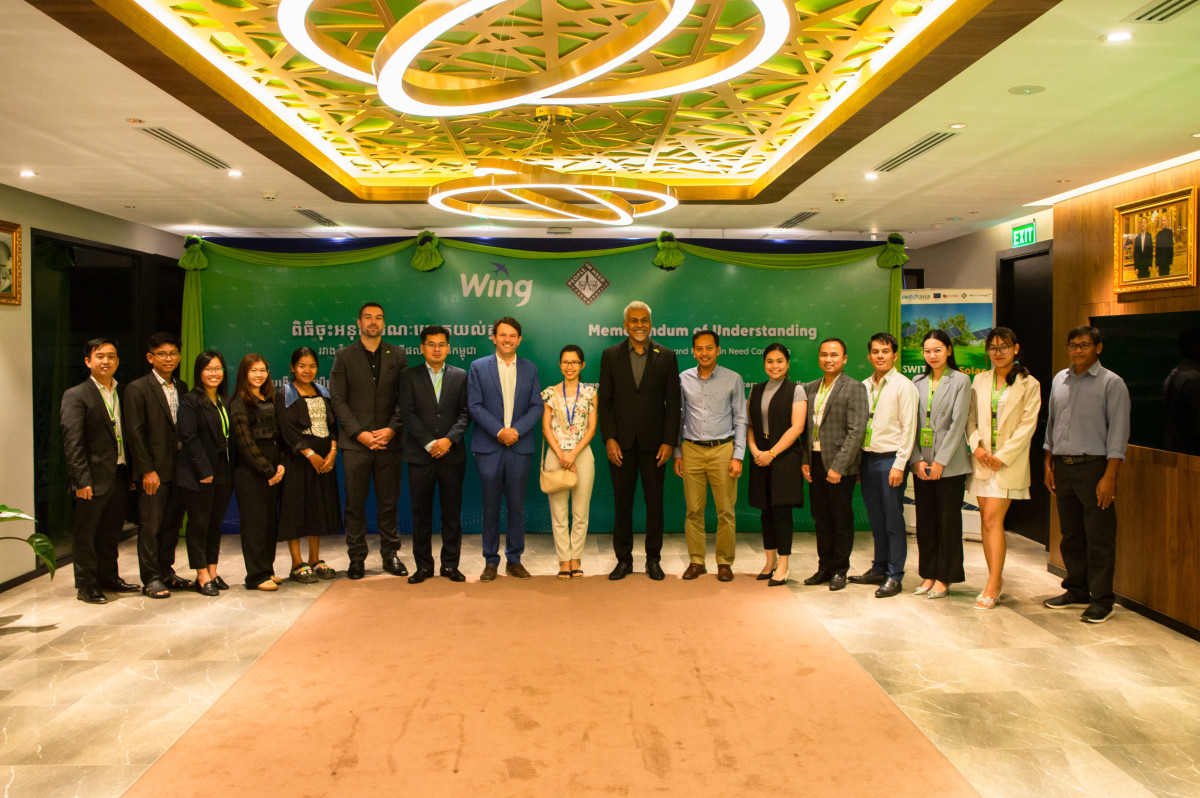 Signing ceremony between PIN and Wing Cambodia in Phnom Penh. 18 August 2023