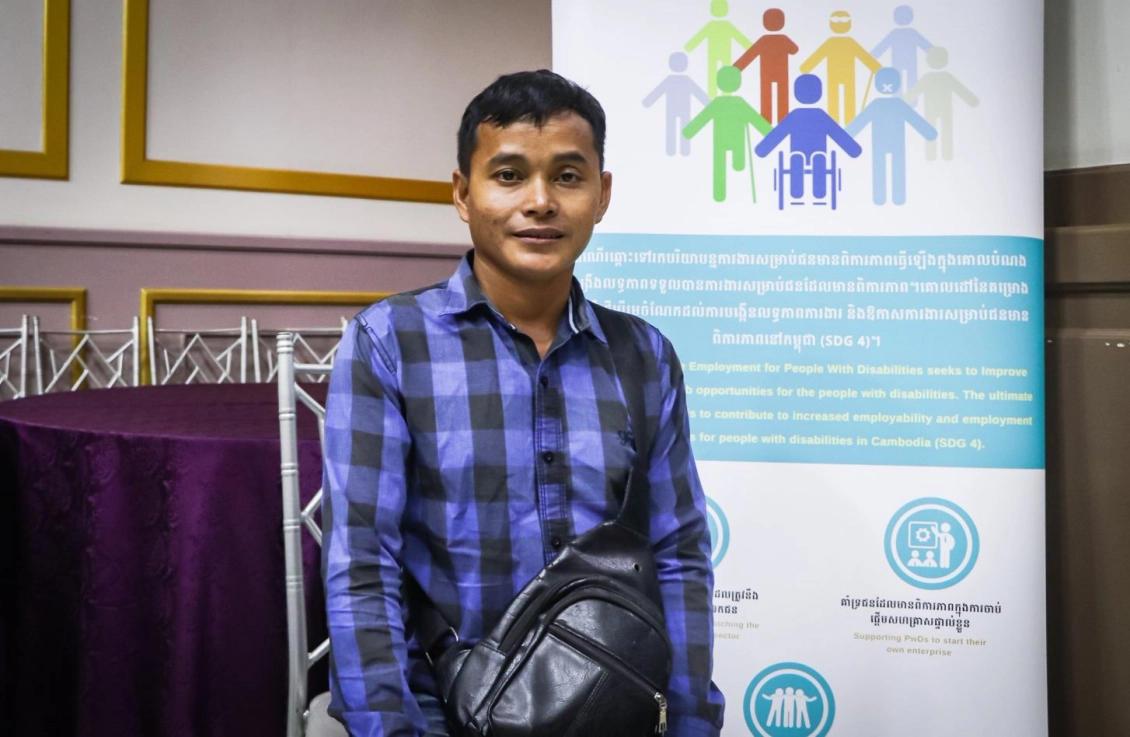 Lay Chhum, a student graduated from the Entrepreneurship Training 