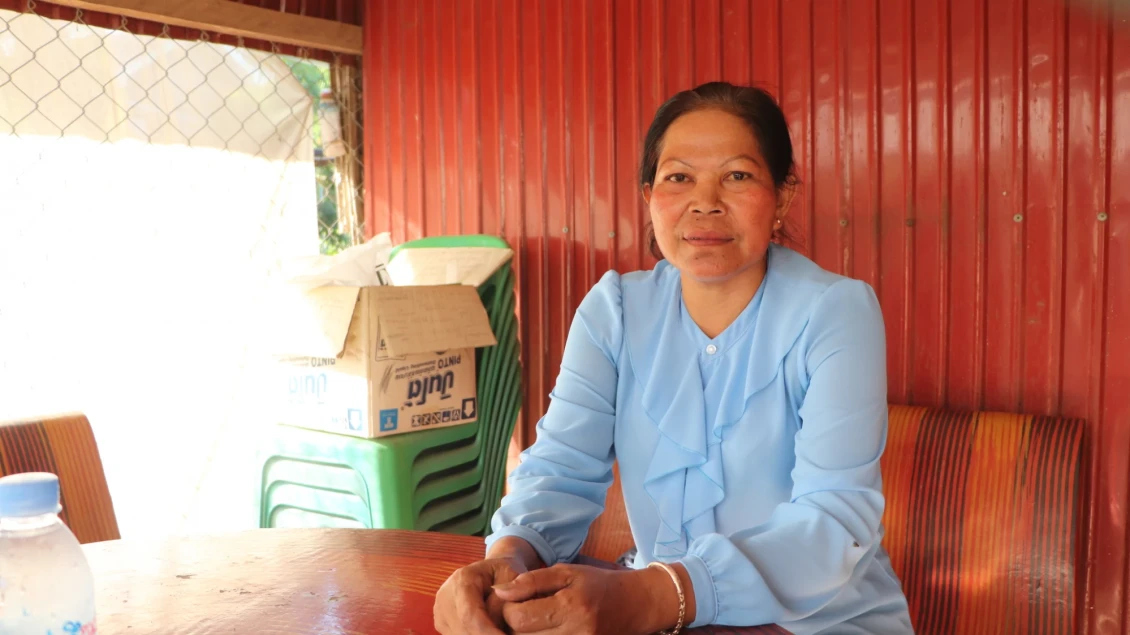Ms Chea Chamroeun, village chief of Banteay Neang commune, Banteay Meanchey province